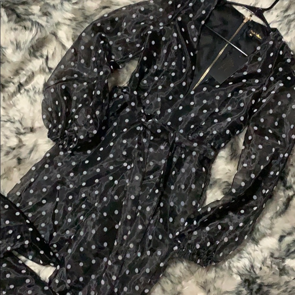 Fashion Nova Polka Dot Pants Jumpsuit